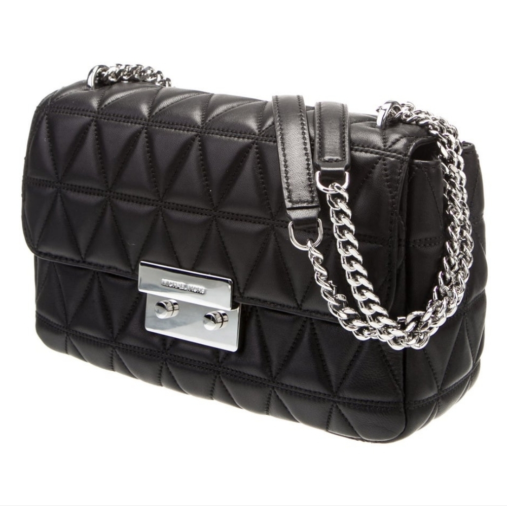 HP. Michael Kors Sloan Large Quilted Leather Shoulder Bag